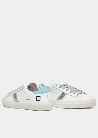DATE WOMEN'S HILL LOW VINTAGE CALF WHITE-MINT SHOES W401-HL-VC-HM