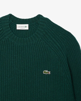LACOSTE MAGLIONE LACOSTE SPESSO IN LANA CARDATA AH3142 YZP