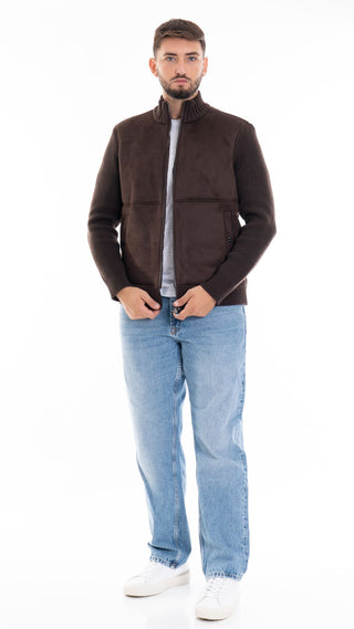MARKUP GIUBBOTTO LUPETTO COMBINATO IN MAGLIA UOMO MK794069 MOR