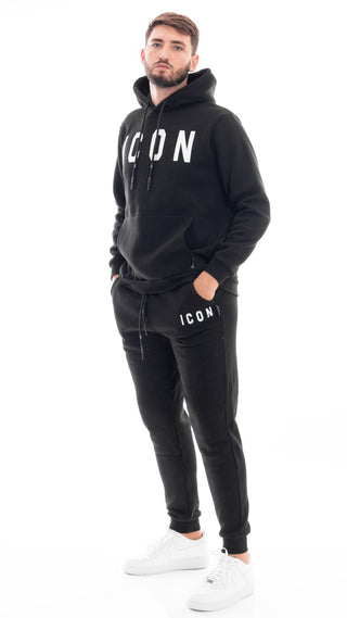 ICON FELPA CON CAPPUCCIO UOMO IU9016FC NRP