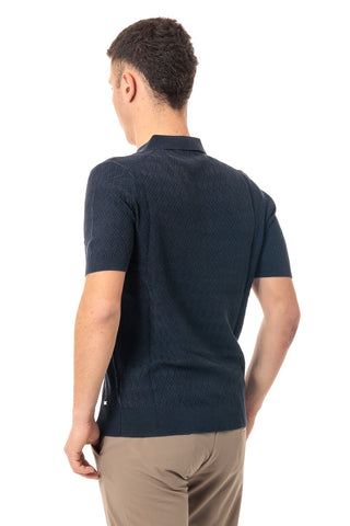 MARKUP POLO MEZZA MANICA PUNTO SPIGATO UOMO MK890038 BLU
