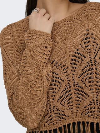 ONLY LEONIE MAGLIA CON FRANGE 15362968 FXT