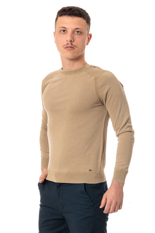MARKUP MAGLIONCINO IN MAGLIA TRAPUNTATO SU SPALLE MANICA LUNGA UOMO MK10008 CRD