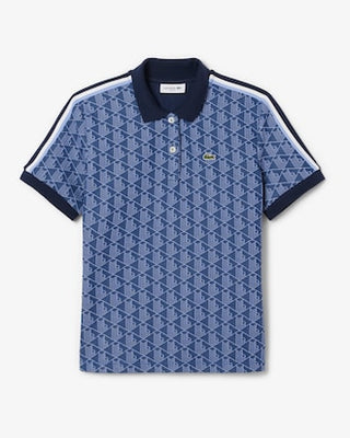 LACOSTE POLO DONNA LACOSTE SLIM FIT IN JACQUARD CON MONOGRAMMA DF3364 AIT