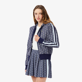 LACOSTE FELPA LACOSTE CON CAPPUCCIO IN JACQUARD CON MONOGRAMMA SF7606 525