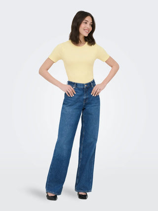 JACQUELINE DE YONG LUCKY T-SHIRT GIROCOLLO 15352288 PYW
