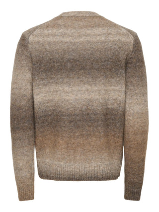 ONLY&SONS MAGLIONE MACK GIROCOLO SFUMATA 22039389 CFB