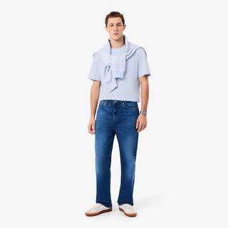 LACOSTE T-SHIRT IN JERSEY CON MARCHIO GOFFRATO UOMO TH0753 J2G