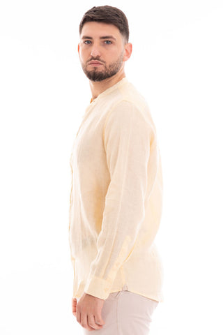 MARKUP CAMICIA MANICA LUNGA COREANA 100% LINO MK13002 PGR