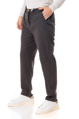 IMPURE MILES CHINO PANTALONE IN MISTO LINO CONFORT UOMO MILES MLNC10