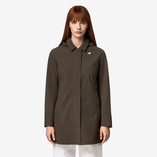 K-WAY MATHY BONDED GIUBBINO LUNGO DONNA K2148BW B3A
