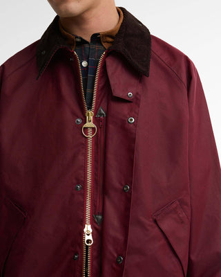 BARBOUR OS TRANSPORT GIUBBOTTO IN COTONE CERATO MWX1678 RE72