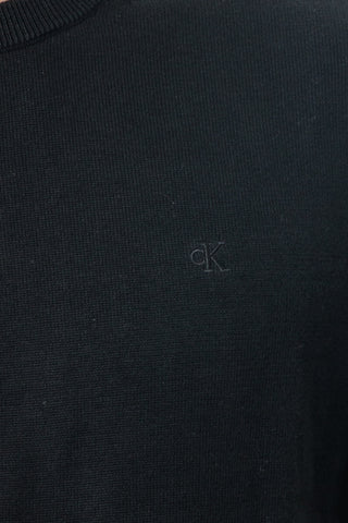 CALVIN KLEIN JEANS MAGLIONE SMOOTH COTTON CON LOGO UOMO LVO40LM300 UB1