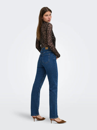 ONLY ERICA T-SHIRT CON MANICA VELATA LEOPARDATO 15141298 RWR