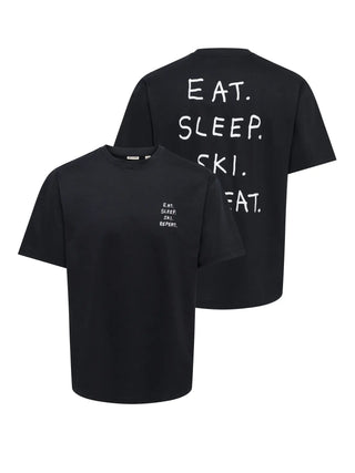ONLY&SONS FRED T-SHIRT CON STAMPA 22038836 BLK