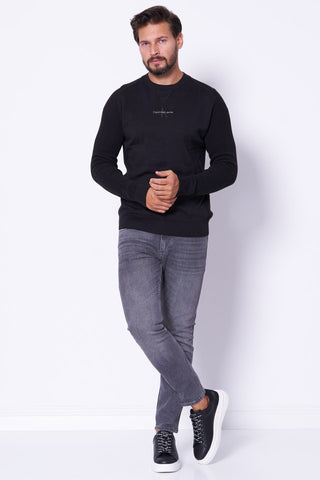 CALVIN KLEIN JEANS CREW NECK SWEATER WITH LOGO J325671 0GM