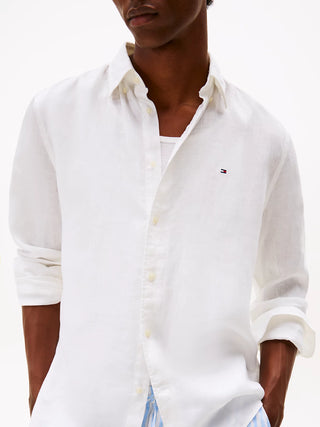 TOMMY HILFIGER CAMICIA UOMO IN TESSUTO LINO MW41530 YBR
