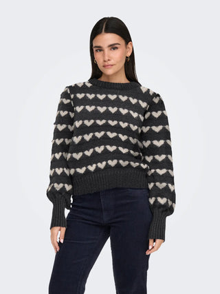 JACQUELINE DE YONG SIGRID MAGLIONE CON CUORI 15304813 DGK