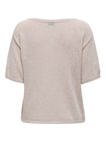 JACQUELINE DE YONG SHINE T-SHIRT IN MAGLIA DONNA (COL: TAPIOCA) 15338351 TPC