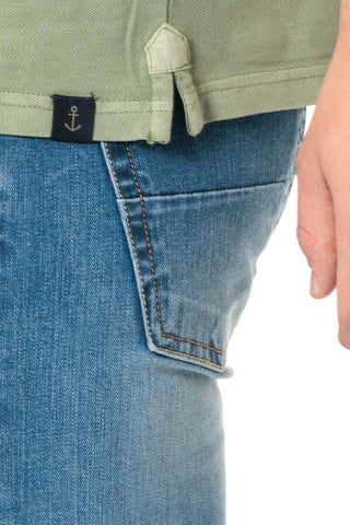 IMPURE PETER POLO IN PIQUET ELASTICIZZATO CON COLLETTO FRANCESE UOMO PETER PIQC66