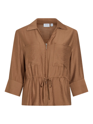 VILA CAMICIA JOBBA CON ZIP MANICA 2/4 14116408 NTH