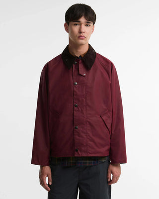 BARBOUR OS TRANSPORT GIUBBOTTO IN COTONE CERATO MWX1678 RE72