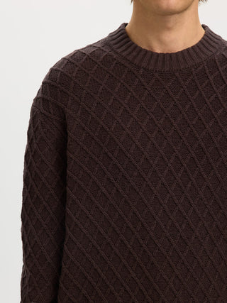 SELECTED HOMME PATRIC MAGLIONE TESSUTO ROMBI 16101137 CLT