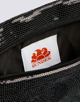 SUNDEK BORSA CON PAILLETTES E MANICO LATERALE IN CORDA AW912ABPA400 00401