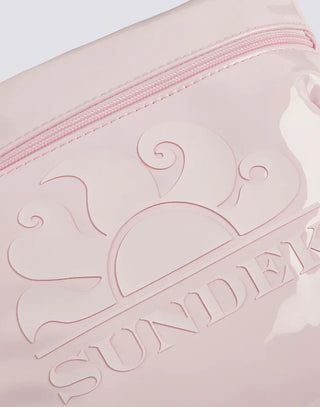 SUNDEK BORSA A TRACOLLA CLUTCH IN TESSUTO LUCIDO CON LOGO AW416ABPV400 53200