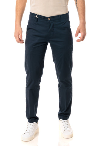 HYPS PANTALACCIO UOMO IN COTONE TECNICO MODELLO MOLFETTA MOLFETTA 21 BLU