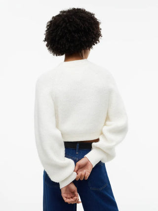 TOMMY HILFIGER TJW MAGLIONE CROP CON LOGO ALPACA DW22024 YBH