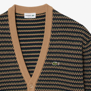 LACOSTE CARDIGAN A RIGHE UOMO AH8567 XEI