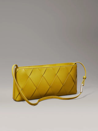 CALVIN KLEIN BORSA A TRACOLLA REGOLABILE WOVEN CON DETTAGLI IN RILIEVO K612992 M1E