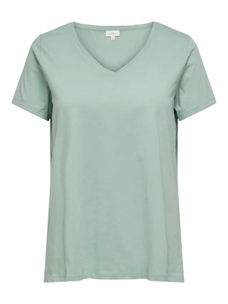 ONLY CARMAKOMA BONNIE T-SHIRT SCOLLO A V 15322776 JDI