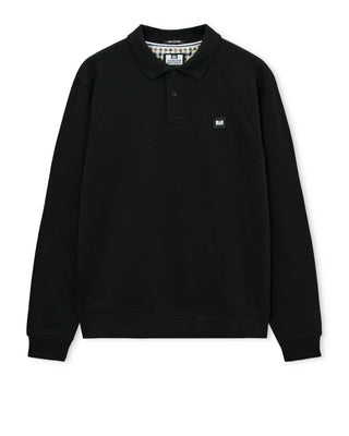WEEKEND OFFENDER FELPA POLO MANICA LUNGA SW3B21 AZROU CHECK BLK