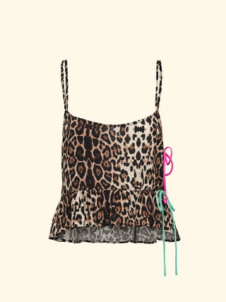 FK Crop Top Donna F**K Fantasia LEOPARDATO SW0124X02