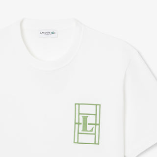 LACOSTE T-SHIRT RICAMATA IN JERSEY PESANTE UOMO TH1716 001