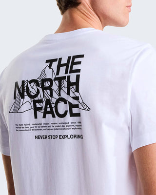 THE NORTH FACE T-SHIRT MOUNTAIN SKETCH CON STAMPA DIETRO UOMO NF0A8GUZFN4