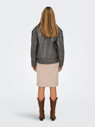 ONLY BETTY JACKET WITH FUR INSIDE WOMEN (WAINUT) 15322044 WIT