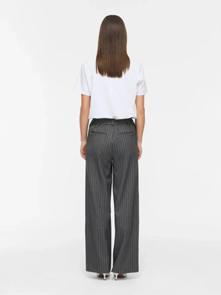 VILA VIVARONE PANTALONE GAMBA LARGA  GESSATO 14089556 DGK