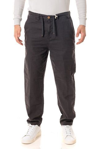 IMPURE MILES CHINO PANTALONE IN MISTO LINO CONFORT UOMO MILES MLNC10