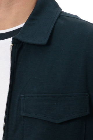 MARKUP FELPA OVERSHIRTCON ZIP UOMO MK892011 BLU