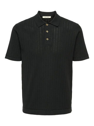 ONLY&SONS MOON POLO UOMO 22032760 BLK
