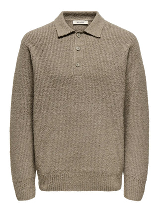 ONLY&SONS POLO DALE A MANICHE LUNGHE 22033324 WLT