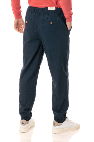 IMPURE MILES CHINO PANTALONE IN MISTO LINO CONFORT UOMO MILES MLNC01