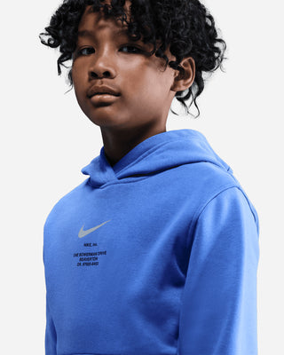 NIKE FELPA CAPPUCCIO C/LOGO A CONTRASTO JR IH4313 411