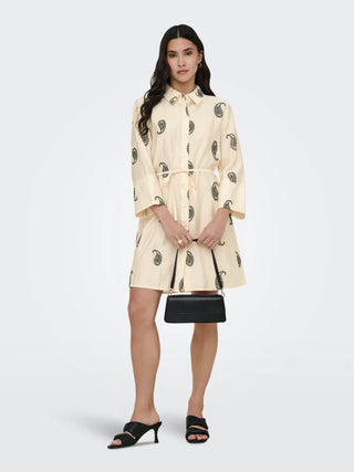 JACQUELINE DE YONG THEA ABITO 7/8B CON RICAMO DONNA 15367959 ECR