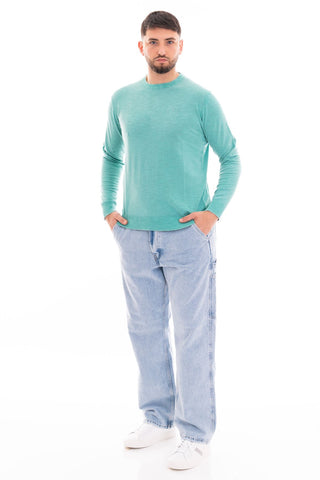 MARKUP ROUND NECK LONG SLEEVE T-SHIRT IN COTTON MK10006 VDA