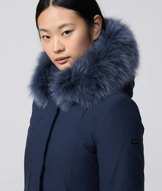 REFRIGIWEAR GIUBBOTTO LUNGO  LADY TECH CAPPUCCIO CON PELLICCIA DONNA W99118 XT379 F03700