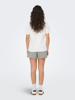 JACQUELINE DE YONG T-SHIRT BIBBI CON BASSOTTO DONNA 15356686 CLD